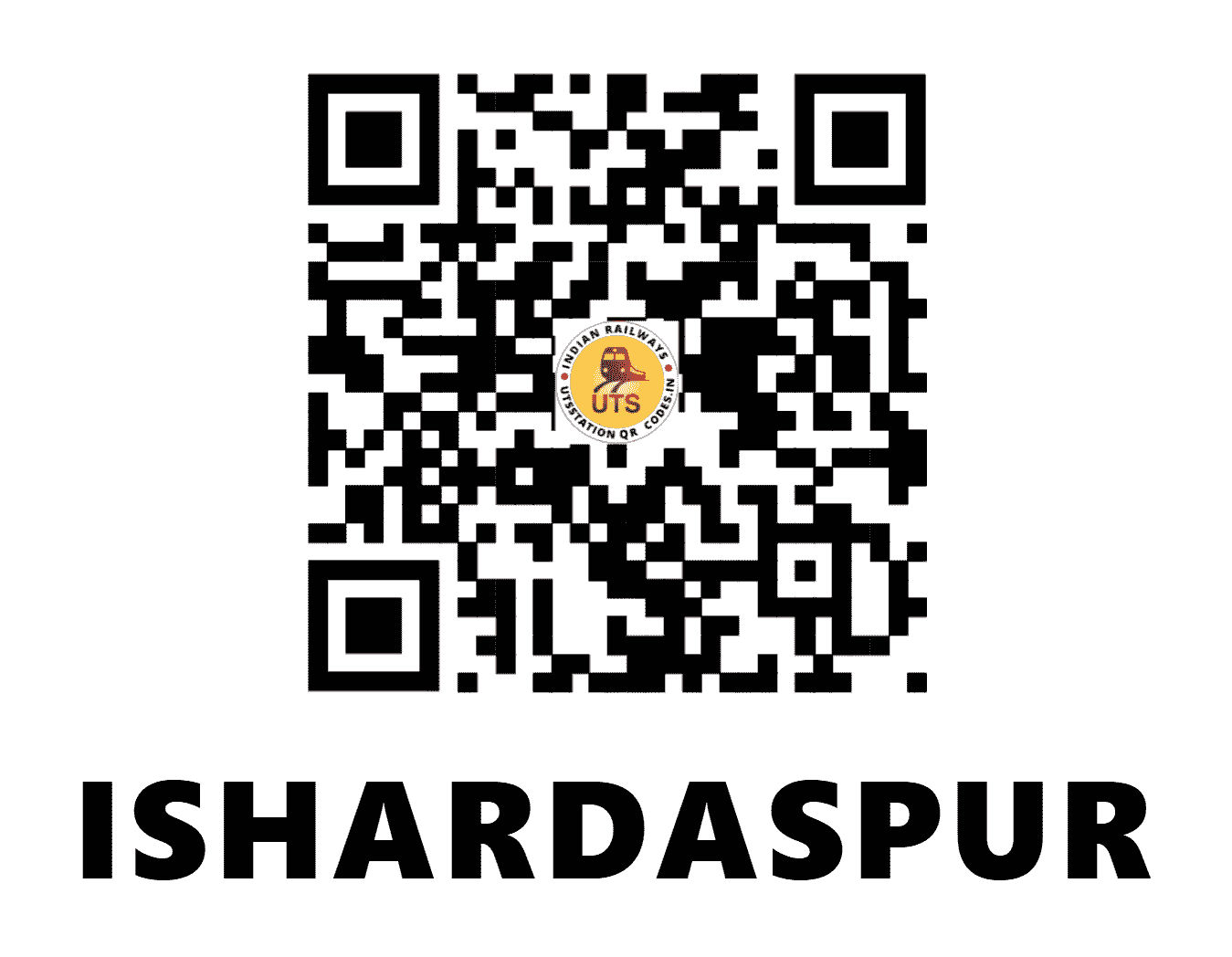 UTS QR Code for ISHARDASPUR - IDS - NR (UTTAR PRADESH)